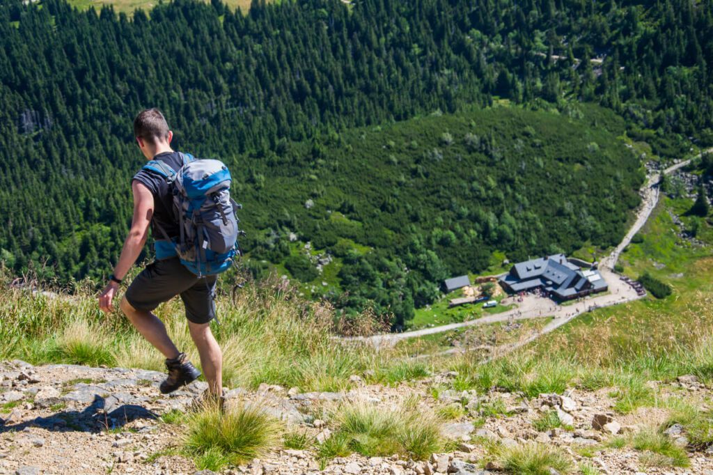 Trail to Samotnia Shelter in Giant Mountains