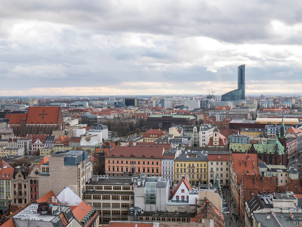 Poland Wroclaw panorama